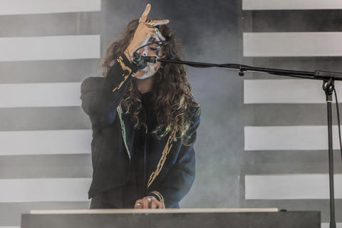 Victoria Legrand of Beach House during Pitchfork Music Festival in Union Park in Chicago on Sunday, July 15, 2012.