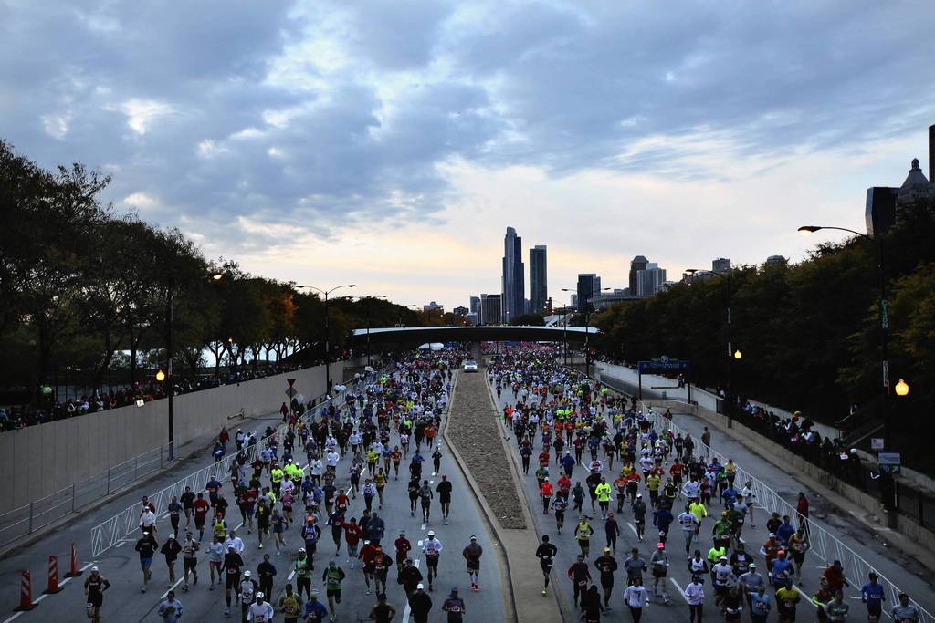 Thousands of runners from all over the world participated in the 35th Bank of America Chicago Marathon.