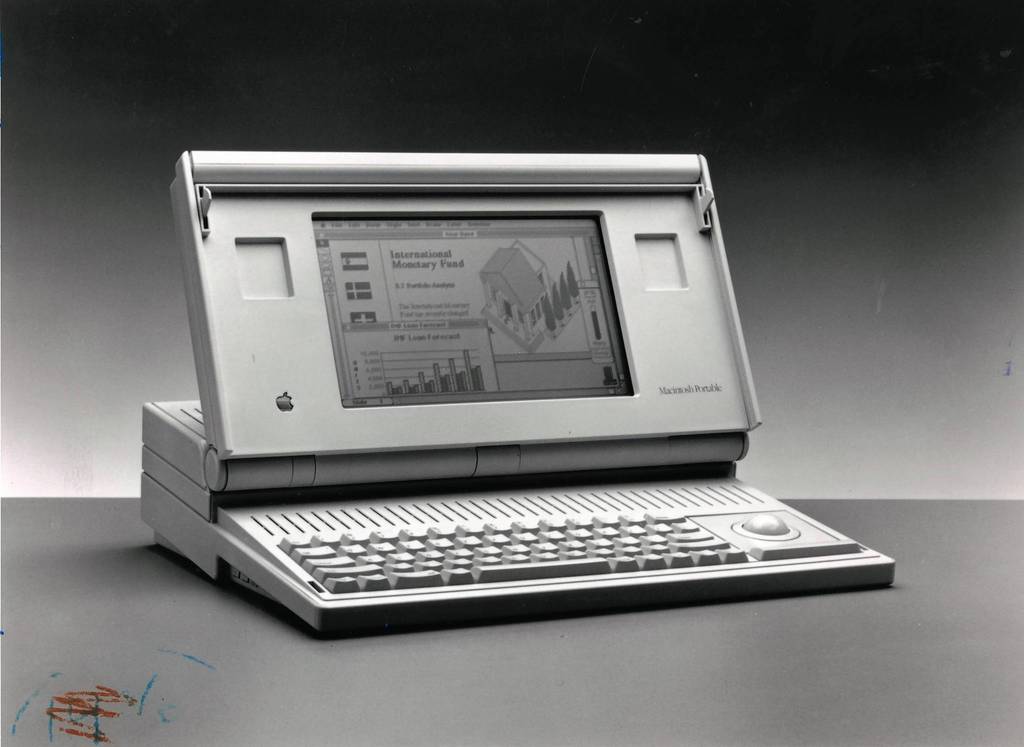 In 1989, the first Macintosh Portable was released.