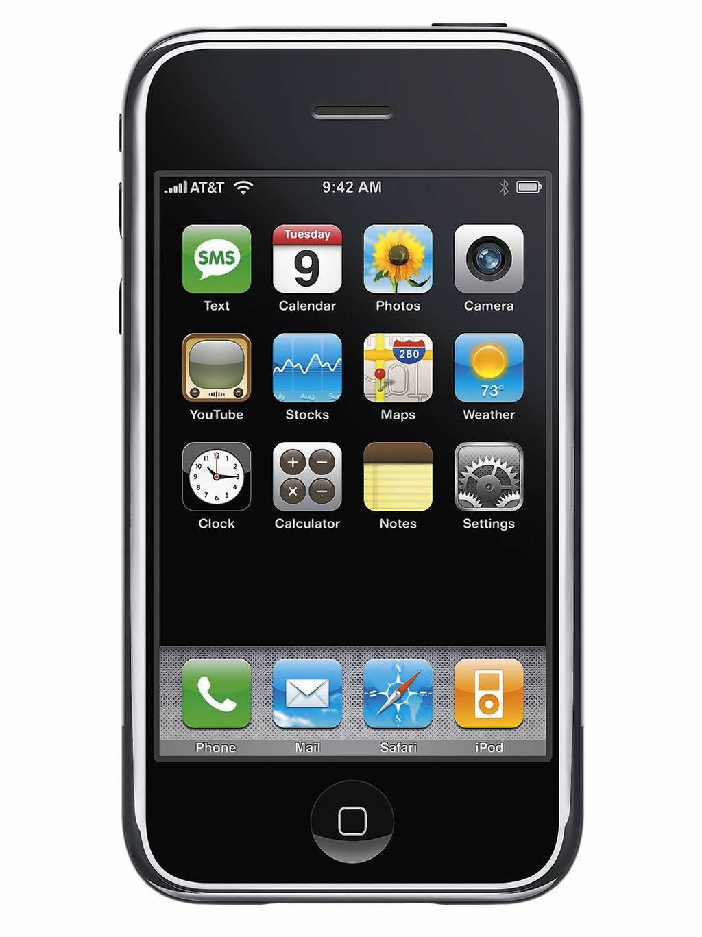 The first iPhone came out in July, 2007.