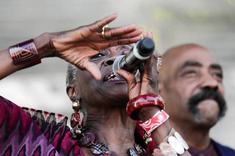Delores Scott performs at the Chicago Blues Festival in Grant Park.