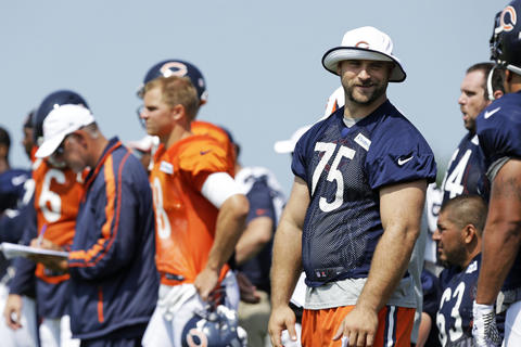 Kyle Long did not practice but was on the sidelines.