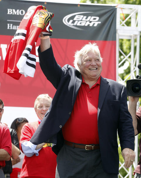 Bobby Hull's biceps measured 15.5 inches of pure muscles during his playing  career. #Blackhawks