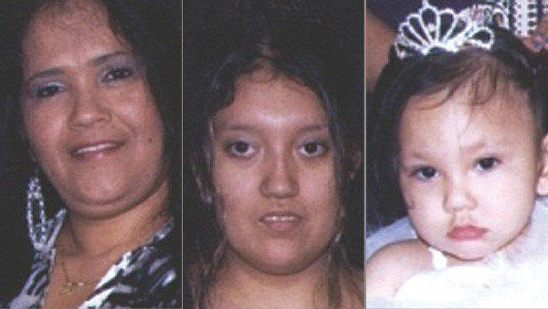 Chicago police are looking for these three missing persons: Maria Miranda and her two daughters, Victoria Ortega and Mariana Gomez (from left).
