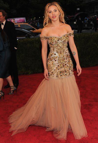 2012 Met Costume Institute Gala red carpet arrival pictures: Scarlett Johansson