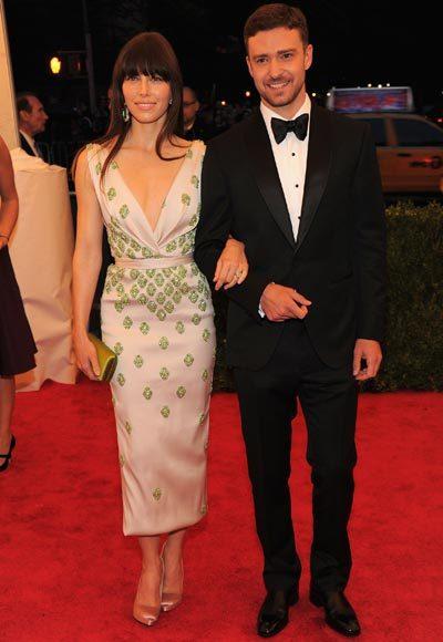 2012 Met Costume Institute Gala red carpet arrival pictures: Jessica Biel and Justin Timberlake