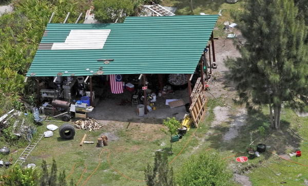 Aerial views of white supremacist compound in rural Osceola County.