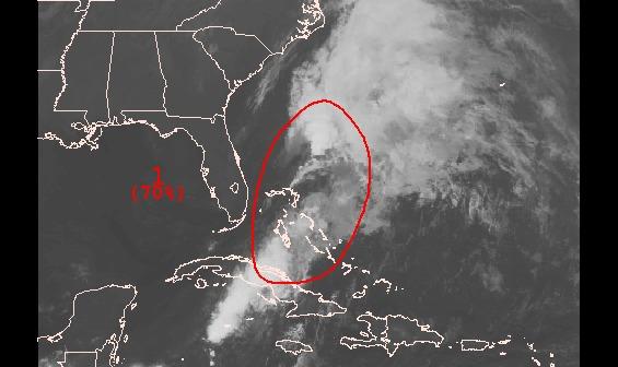  over the northwestern Bahamas might grow into a tropical storm ...