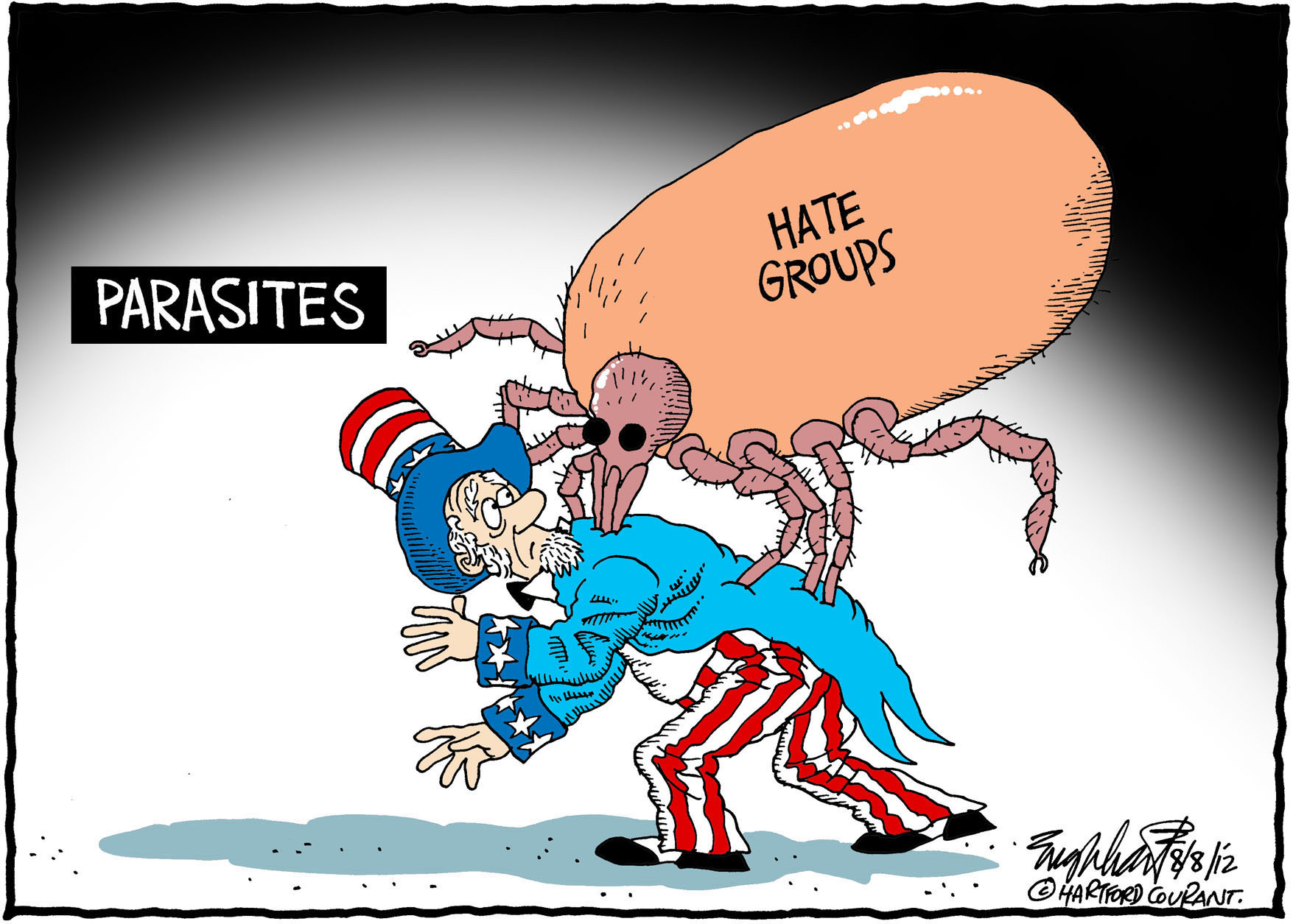Image result for cartoons about hate groups