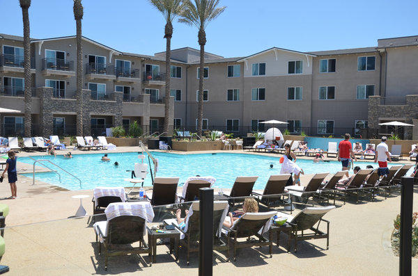 At $349 a night, the rooms at the Hilton Carlsbad Oceanfront Resort are pricey, but everything is new and shiny, most of the rooms have ocean views, there's a spa and a big pool with a neighboring baby pool, and when the summer masses go home, those rates will ebb.