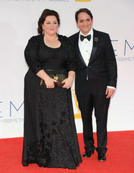 Emmys 2012 red carpet arrival pictures: Melissa McCarthy, Mike & Molly, and Ben Falcone