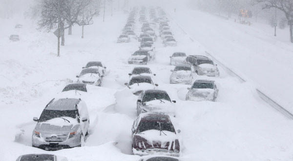 A winter blizzard of historic proportions wobbled an otherwise snow-tough Chicago, stranding hundreds of drivers. The storm, called the third-worst snowstorm on record for the area, dumped 20 inches of snow on Chicago.