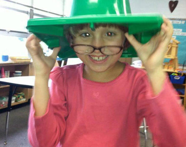 Josephine Gay celebrated her seventh birthday on Tuesday.
<br><br>
In a photo circulating on the internet, Josephine peeked out from under a green, toy traffic cone, smiling with her glasses perched on the tip of her nose.<br><br>-- <i>Brian Dowling</i><br><br><a href="http://www.legacy.com/obituaries/hartfordcourant/obituary.aspx?n=josephine-gay&pid=161726032#fbLoggedOut">View Josephine Gay's obituary and leave your condolences.</a>