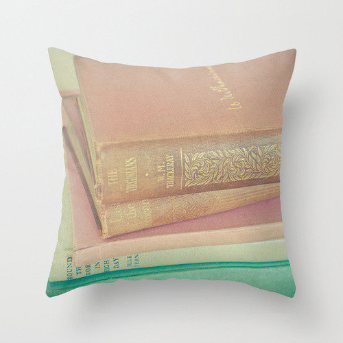 While reading classic -Book print pillow - latimes.