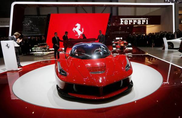 The LaFerrari is powered by a V-12 gasoline engine and two electric motors.