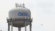 Water tower on East Playfield Drive in Crestwood.