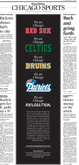 Tribune Sports: Hang in there, Boston
