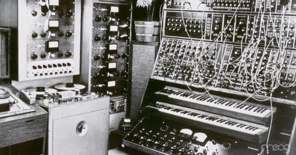An early invention of Robert Moog, the Moog synthesizer