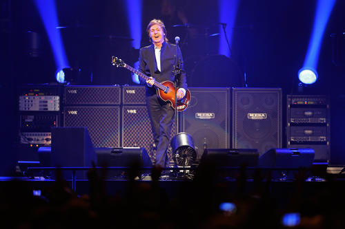 Paul McCartney opens his Out There tour at Amway Center in Orlando, Fla. Saturday, May 18, 2013.   (Gary W. Green/Orlando Sentinel)