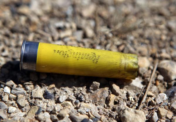 Detail photo of a shotgun shell at the St. Charles Sportsmen's Club on Sunday, Sept.9, 2012 near Elburn.