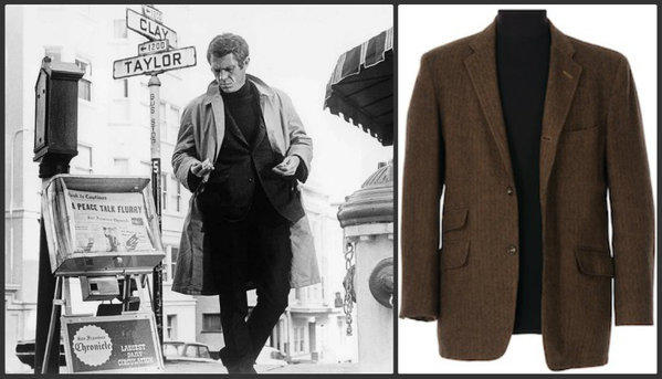 Steve McQueen's tweed jacket up for bid