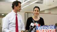 Weiner vows to stay in NYC mayor's race as wife lends support