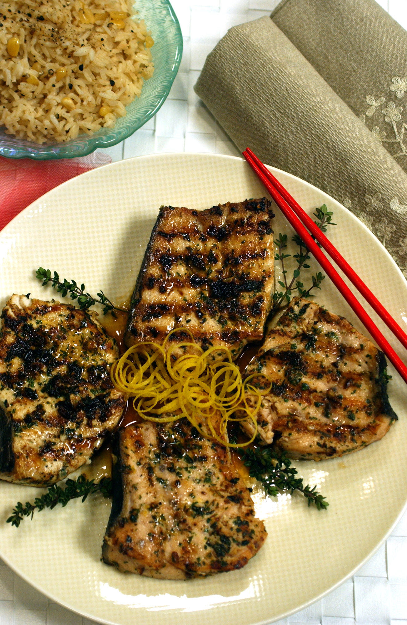 Recipe: Grilled Marinated Swordfish - California Cookbook