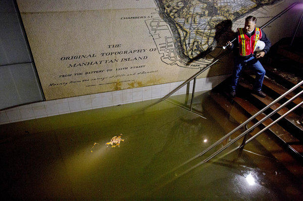Superstorm Sandy caused flooding on the East Coast.