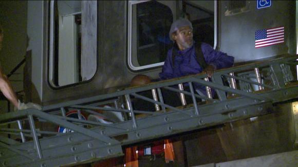 Passenger evacuated from CTA train.