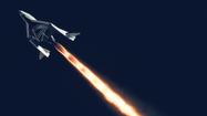 Space ship blasts through sound barrier, reaches new heights in test