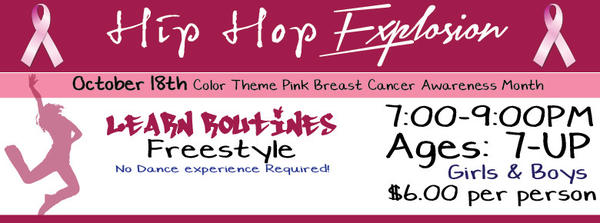 Tween Hip Hop Explosion Color Theme Pink In Support Of Breast Cancer 