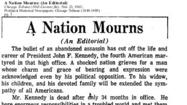 Tribune editorials: JFK's assassination then and later