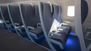 Airline seat designed to give bigger passengers more room