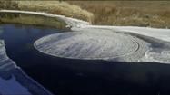 Freaky, huge ice disk discovered spinning in North Dakota river