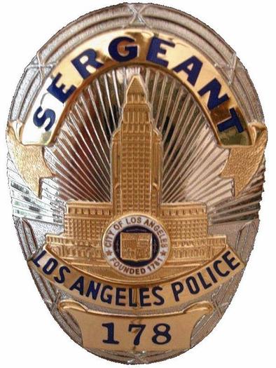 Joseph Wambaugh's LAPD badge