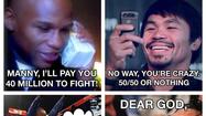Mayweather's Pacquiao 'Christmas card' brings a smile