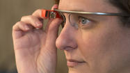 Pictures: Sarah Brendle tests a Google Glass