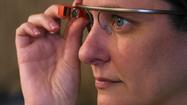 Sarah Brendle tests  Google Glass