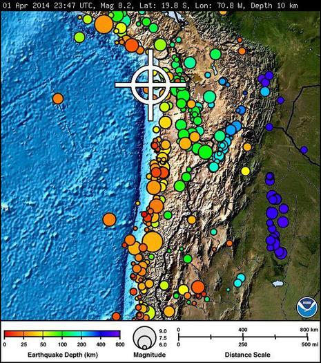 8.2 Earthquake off northern Chile 525