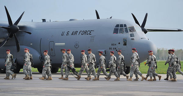 U.S. paratroopers in Poland