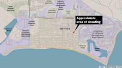 Approximate area of shooting