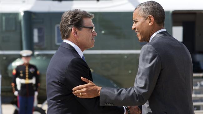 Barack Obama, Rick Perry