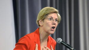 Related story: With her call to action, Warren cuts sharp contrast to Clinton