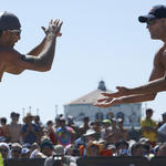 Phil Dalhausser, Todd Rogers see different results at Manhattan Beach