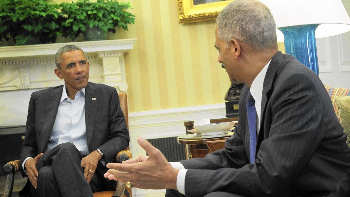 President Obama and Eric Holder