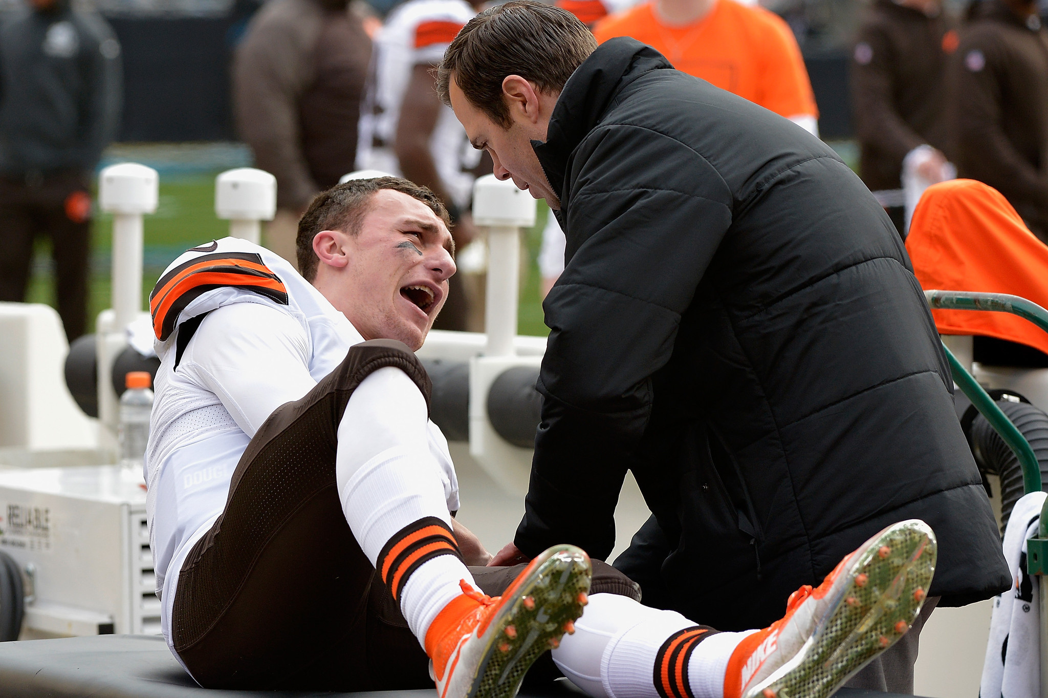 Image result for browns injured quarterback