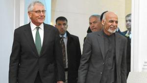 Chuck Hagel, Ashraf Ghani