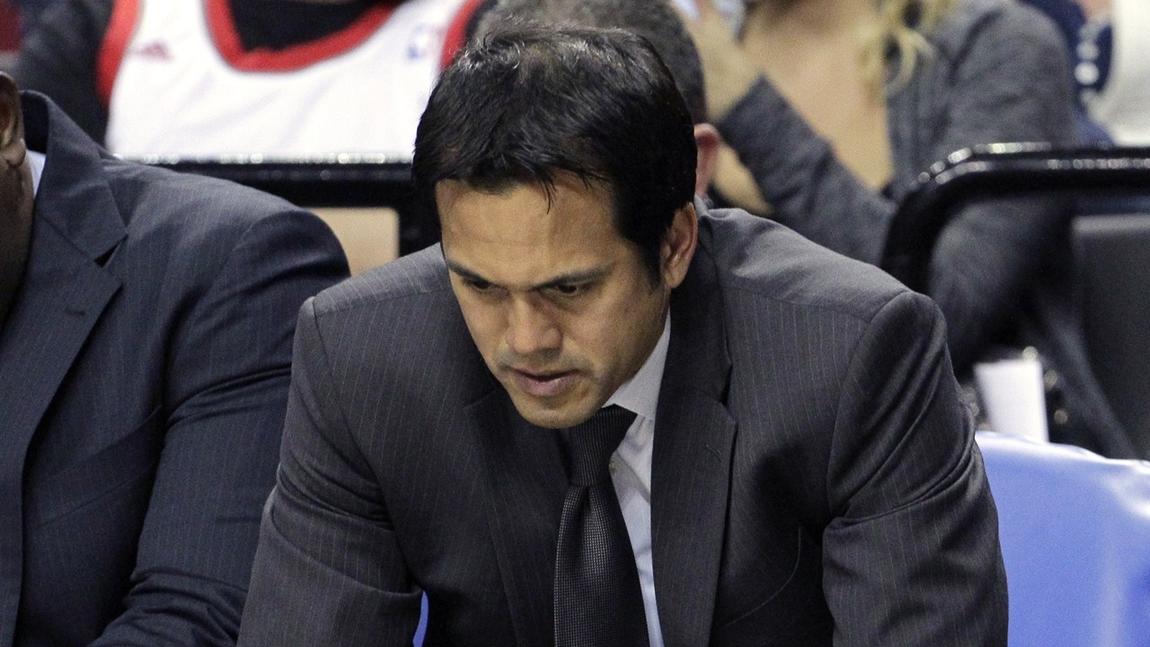 These are not heady times for Erik Spoelstra or the Heat.