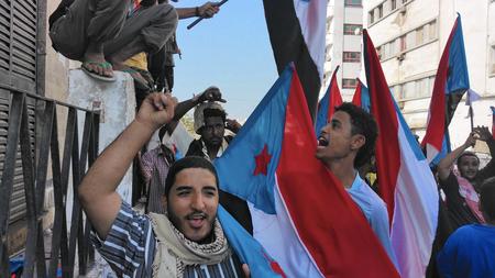 Separatists in Aden, Yemen