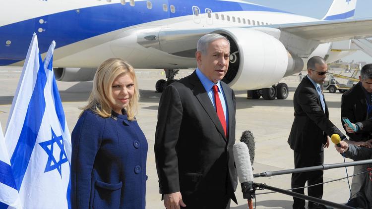 Israeli Prime Minister Benjamin Netanyahu leaves for U.S.